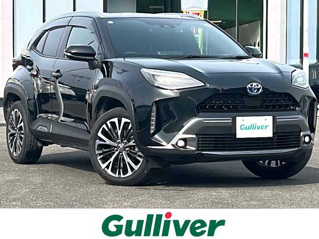 トヨタ ヤリスクロス ハイブリッド Z アドベンチャー 佐賀県 2023(令5)年 1.5万km ブラックマイカ 純正8インチディスプレイオーディオ/バックカメラ/プリクラッシュセーフティ/レーンディパーチャーアラート/オートハイビーム/アダプティブクルーズコントロール/ブラインドスポットモニター/クリアランスソナー/電動パーキングブレーキ/オートブレーキホールド/ハーフレザーシート/シートヒーター/パワーシート/ステアリングヒーター/ステアリングリモコン/ビルトインETC/プッシュスタート/スマートキー/LEDヘッドライト/フォグライト/純正アルミホイール