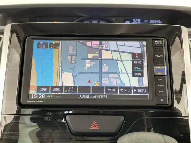 ダイハツ タント X VS SAⅢ 大分県 2019(令1)年 3.9万km レーザーブルークリスタルシャイン スマートアシスト/・衝突軽減ブレーキ/・車線逸脱警報/・オートハイビーム/純正ナビ/（フルセグ/CD/DVD/Bluetooth）/全方位カメラ/両側パワースライドドア/ETC/前後ドライブレコーダー/D席シートヒーター/ステアリングスイッチ/プッシュスタート・スマートキー/純正アルミホイール