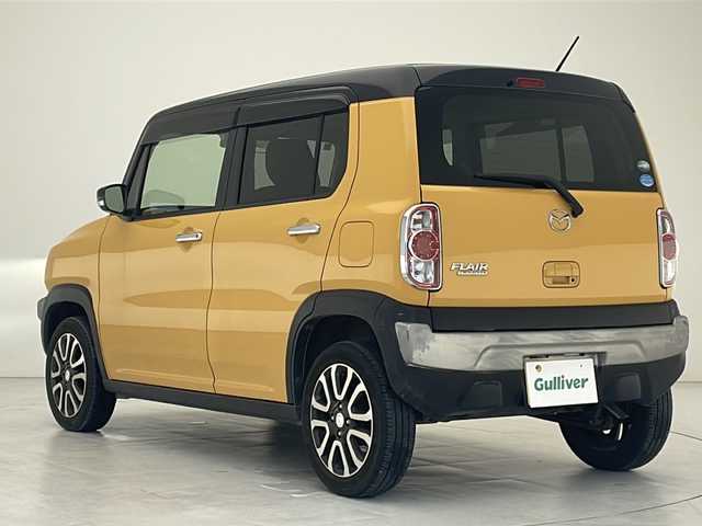 マツダ フレア クロスオーバー XS 沖縄県 2019(平31)年 5万km アクティブイエロー/ブラック2トーン 純正オーディオ(GCW315)/ＣＤ　/Ｂｌｕｅｔｏｏｔｈ　/プッシュスタート　/スマートキー　/ステアリングスイッチ　/アイドリングストップ　/電格ミラー　/合皮シートカバー　/シートヒーター　/純正フロアマット　/純正アルミホイール