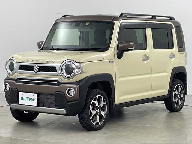 スズキ ハスラー Jスタイル Ⅱ 道央・札幌 2022(令4)年 1万km シフォンアイボリーメタリック/ウッディブラウン2トーンルーフ ・社外ナビ&CD&DVD&BT&SD&iPod/・バックカメラ/・スズキセーフティサポート/・アダプティブクルーズコントロール/・デュアルカメラブレーキサポート/・誤発進抑制機能/・後退時ブレーキサポート/・後方誤発進抑制機能/・車線逸脱警報機能/・車線逸脱抑制機能/・コーナーセンサー/・ふらつき警報/・先行車発進お知らせ機能/・標識認識機能/・ヒルディセントコントロール/・前席シートヒーター/・前後ドライブレコーダー/・ビルトインETC/・ドアミラーヒーター/・ルーフレール/・純正フロアマット/・電動格納ミラー/・LEDヘッドライト/・LEDフロントフォグランプ/・オートライト/・オートマチックハイビーム/・スマートキー