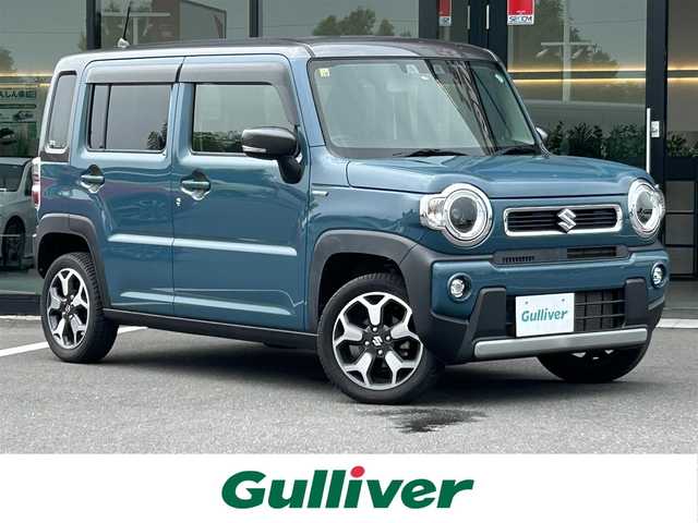 スズキ ハスラー HYBRID X ターボ 栃木県 2020(令2)年 6.8万km デニムブルー ガンメタリック 2トーン スズキセーフティサポート/・デュアルカメラブレーキサポート/・後退時ブレーキサポート/社外オーディオ/・Bluetooth/・CD/USB/パーキングセンサー/D/N席シートヒーター/革巻きステアリング/パドルシフト/LEDヘッドライト/フォグランプ/オートライト/スマートキー/プッシュスタートアイドリングストップ/純正15インチアルミホイール/純正フロアマット/ドアバイザー/横滑り防止システム/電格ウィンカーミラー