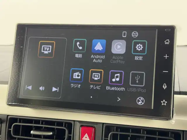 ダイハツ ムーヴ キャンバス ストライプス G 福岡県 2025(令7)年 0.1万km シャイニングホワイトパール/サンドベージュメタリック 純正９型ＤＡ（フルセグＴＶ）　/バックカメラ　/ワイヤレス充電　/ホッとカップホルダー　/コーナーセンサー　/衝突被害軽減ブレーキ　/レーンキープ　/先行車発進お知らせ　/両側電動スライドドア　/シートヒーター　/ＬＥＤヘッドライト
