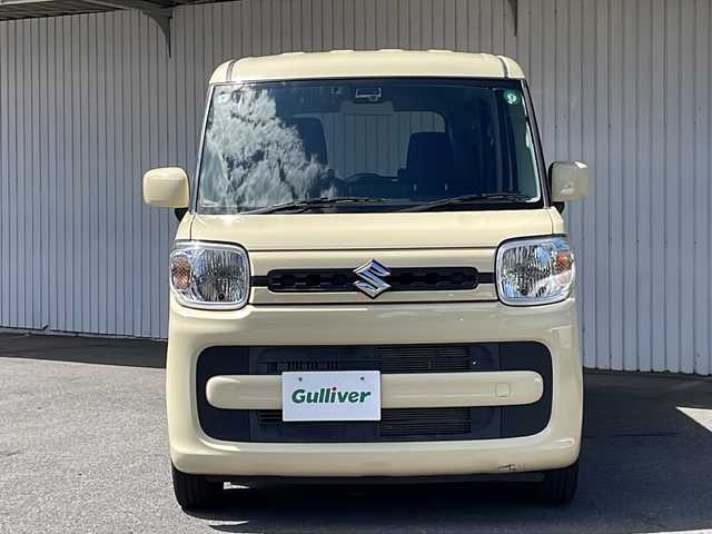 スズキ スペーシア HYBRID G 長野県 2019(令1)年 3万km シフォンアイボリーM ワンオーナー/両側スライドドア/社外メモリナビ（AVIC-RW902）/・CD/DVD/Bluetooth/フルセグ/バックカメラ/ETC/純正フロアマット/後方コーナーセンサー/プッシュスタート/スマートキー/スペアキー/取扱説明書/保証書