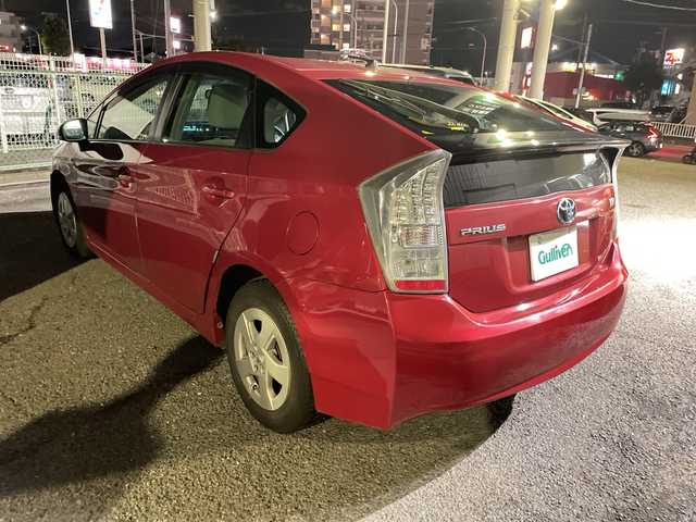 トヨタ プリウス S 神奈川県 2009(平21)年 9.9万km レッドマイカメタリック ETC/１セグテレビ/ステアリングリモコン/USB×２/FM/AM