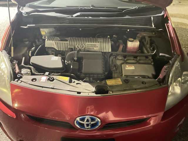 トヨタ プリウス S 神奈川県 2009(平21)年 9.9万km レッドマイカメタリック ETC/１セグテレビ/ステアリングリモコン/USB×２/FM/AM
