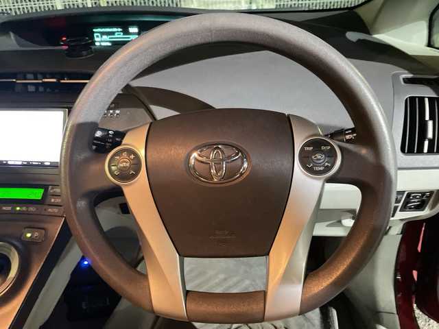 トヨタ プリウス S 神奈川県 2009(平21)年 9.9万km レッドマイカメタリック ETC/１セグテレビ/ステアリングリモコン/USB×２/FM/AM