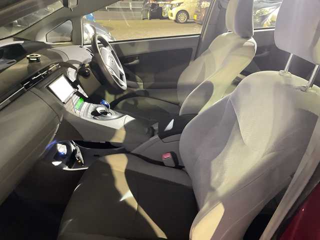 トヨタ プリウス S 神奈川県 2009(平21)年 9.9万km レッドマイカメタリック ETC/１セグテレビ/ステアリングリモコン/USB×２/FM/AM