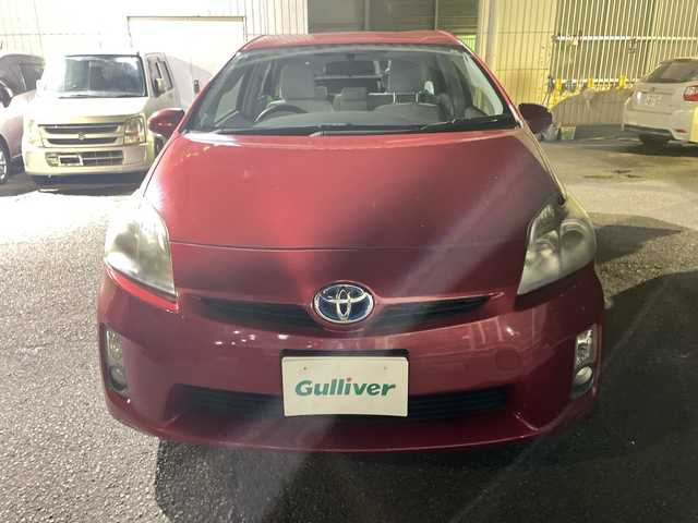 トヨタ プリウス S 神奈川県 2009(平21)年 9.9万km レッドマイカメタリック ETC/１セグテレビ/ステアリングリモコン/USB×２/FM/AM