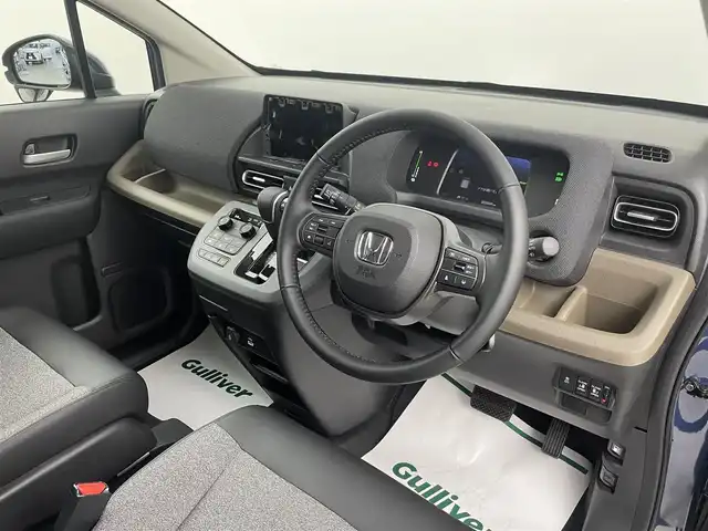 ホンダ フリード ハイブリット e:HEV AIR EX 埼玉県 2025(令7)年 0.1千km 青 登録済未使用車 両側パワースライドドア ブラインドスポットモニター シートヒーター ハーフレザーシート レーダークルーズコントロール コーナーセンサー 衝突軽減システム 純正LEDヘッドライト