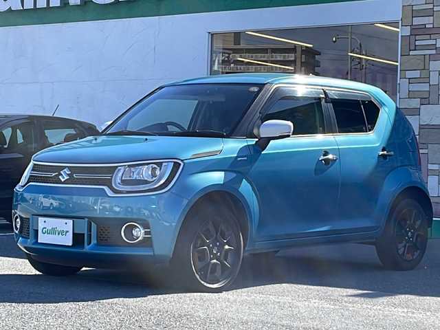 スズキ イグニス ハイブリッド MZ 徳島県 2016(平28)年 10.6万km ネオンブルーM 社外8型ナビ　AVIC-RL99/（BT/フルセグ/DISC/USB/HDMI）/バックカメラ/D/N席シートヒーター/LEDヘッドライト/純正16インチアルミホイール/ETC/クルーズコントロール/純正フロアマット/ヒルディセントコントロール/オートライト/プッシュスタート/スマートキー/スペアキー/グリップコントロールスイッチ