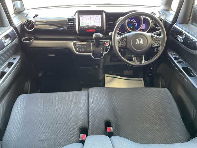 ホンダ Ｎ ＢＯＸ ＋ 栃木県 2013(平25)年 5.3万km クリスタルブラックパール ＴＶ視聴可ナビ/Ｂｌｕｅｔｏｏｔｈ/バックカメラ/パドルシフト/クルーズコントロール/両側パワースライドドア/オートエアコン/ＥＴＣ/純正フロアマット/オートライト/ＡＢＳ/横滑り防止機能/ＬＥＤ