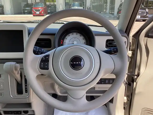 スズキ ラパン L 三重県 2025(令7)年 0.1千km フォーンベージュM 衝突軽減/LEDヘッドライト/スマートキー/プッシュスタート/シートヒーター/USB/バックセンサー/アイドリングストップ/横滑り防止/電動格納ミラー