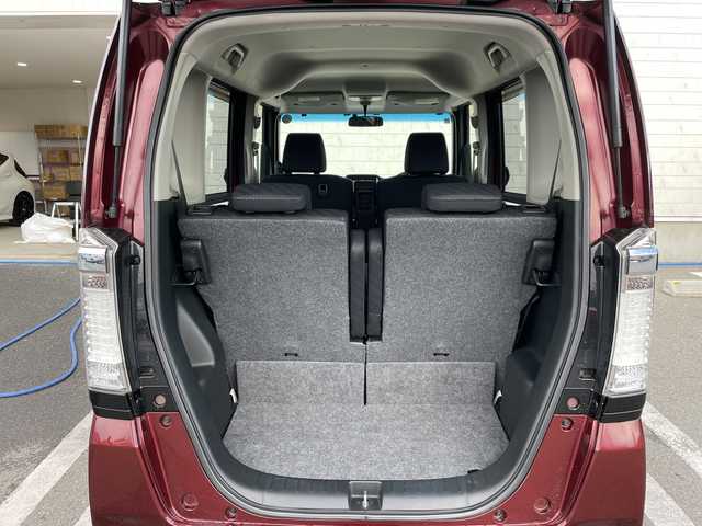 ホンダ Ｎ ＢＯＸ カスタム G ターボパッケージ 山形県 2013(平25)年 4.6万km プレミアムディープロッソパール ワンオーナー/クルーズコントロール/両側パワースライドドア/社外ナビ/地デジ/バックカメラ/ETC/横滑り防止/キセノンライト/プッシュスタート/スマートキー