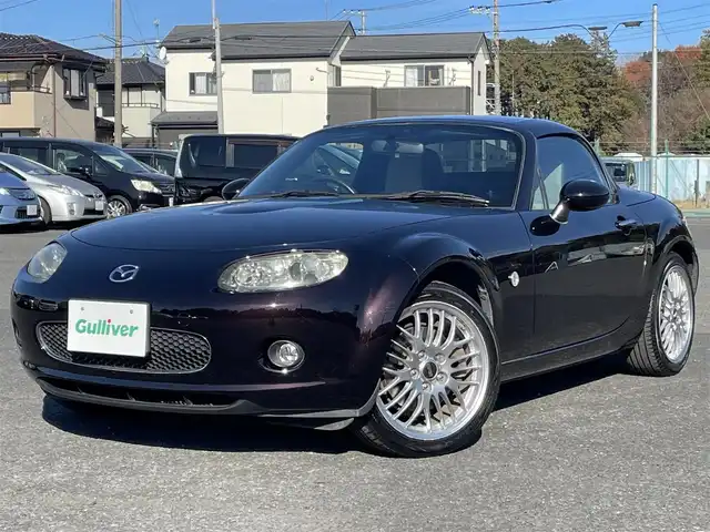 マツダ ロードスター Blaze Edition RHT 千葉県 2007(平19)年 5.2万km ラディアントエボニーマイカ 専用カラー（ラディアントエボニーマイカ）/専用BBS17インチAW/専用サンドベージュ本革シート/純正HDDナビ/BOSEサウンドシステム/純正ビルシュタインダンパー/HIDヘッドライト/電動オープン/H19.20.21.22.23.24.26.27.28.29.R3.4年ディーラー記録簿有