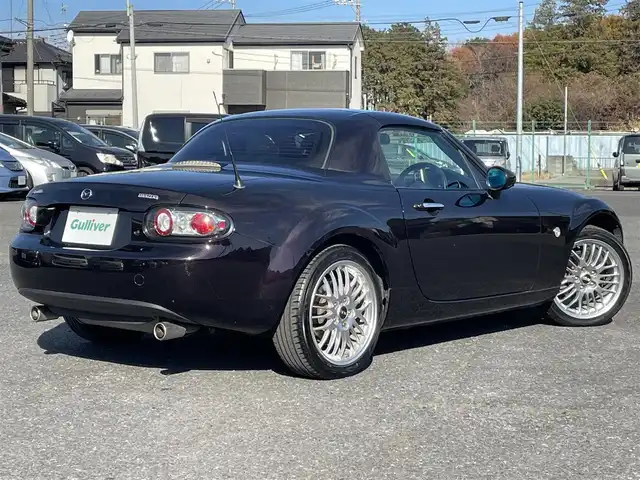 マツダ ロードスター Blaze Edition RHT 千葉県 2007(平19)年 5.2万km ラディアントエボニーマイカ 専用カラー（ラディアントエボニーマイカ）/専用BBS17インチAW/専用サンドベージュ本革シート/純正HDDナビ/BOSEサウンドシステム/純正ビルシュタインダンパー/HIDヘッドライト/電動オープン/H19.20.21.22.23.24.26.27.28.29.R3.4年ディーラー記録簿有