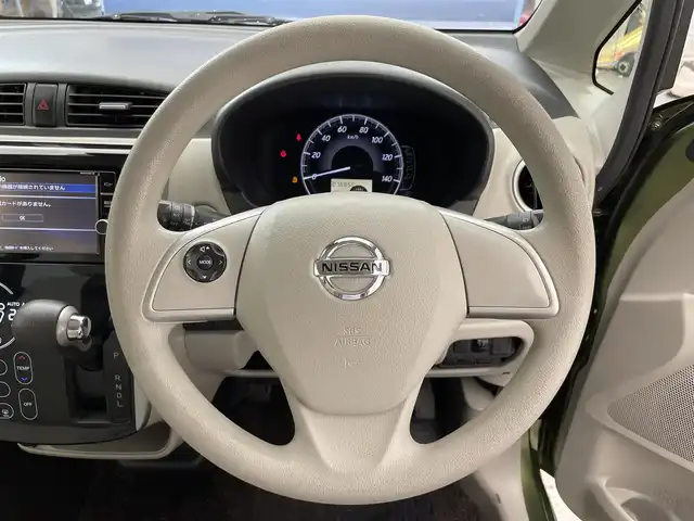 日産 デイズ X 滋賀県 2019(平31)年 7.7万km プレミアムオリーブメタリック 純正7インチナビ[CD/DVD/Bluetooth/AUX]/全方位カメラ/ETC/ドライブレコーダー/ステアリンスリモコン/プッシュスタート/電動格納ミラー/スペアキー/アイドリングストップ/前後コーナーセンサー