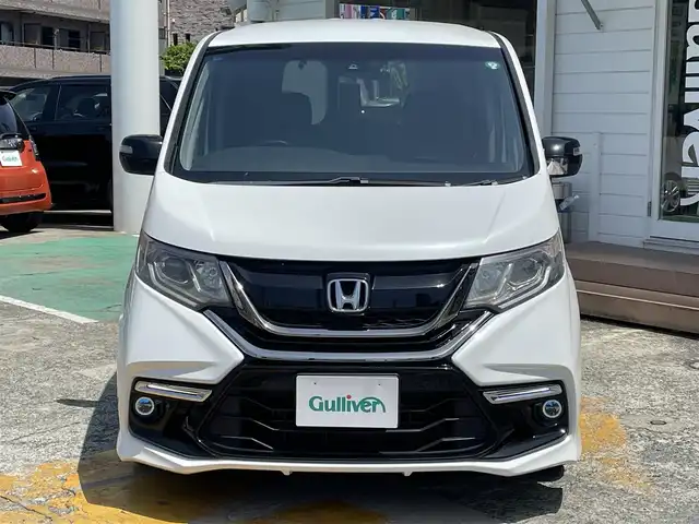 ホンダ ステップワゴン モデューロX 神奈川県 2017(平29)年 10.1万km ホワイトオーキッドパール ワンオーナー/純正9インチインターナビ/　（CD・DVD・Bluetooth）/フルセグTV/両側パワースライドドア/バックカメラ/ハーフレザーシート/アダプティブクルーズコントロール/プラズマクラスター搭載LED照明/前方ドライブレコーダー/Modulo X専用17インチAW/スマートキー×2/保証書/取扱説明書/H29/30/R1/R2/R4/R6記録簿有り