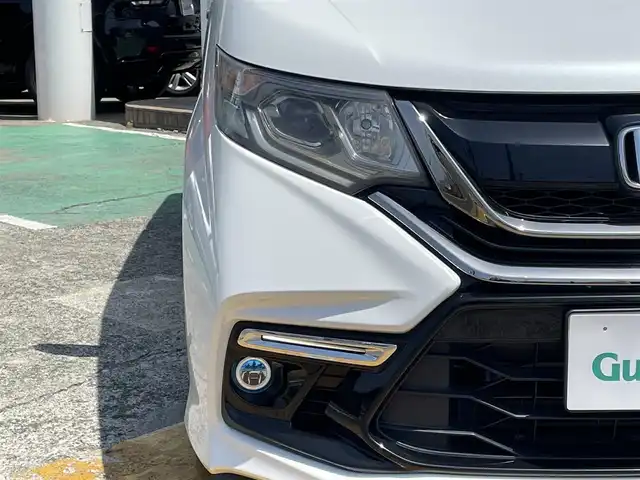 ホンダ ステップワゴン モデューロX 神奈川県 2017(平29)年 10.1万km ホワイトオーキッドパール ワンオーナー/純正9インチインターナビ/　（CD・DVD・Bluetooth）/フルセグTV/両側パワースライドドア/バックカメラ/ハーフレザーシート/アダプティブクルーズコントロール/プラズマクラスター搭載LED照明/前方ドライブレコーダー/Modulo X専用17インチAW/スマートキー×2/保証書/取扱説明書/H29/30/R1/R2/R4/R6記録簿有り