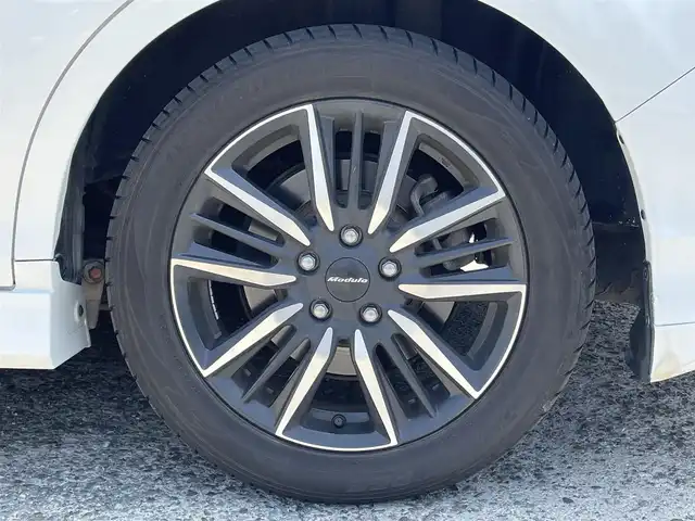ホンダ ステップワゴン モデューロX 神奈川県 2017(平29)年 10.1万km ホワイトオーキッドパール ワンオーナー/純正9インチインターナビ/　（CD・DVD・Bluetooth）/フルセグTV/両側パワースライドドア/バックカメラ/ハーフレザーシート/アダプティブクルーズコントロール/プラズマクラスター搭載LED照明/前方ドライブレコーダー/Modulo X専用17インチAW/スマートキー×2/保証書/取扱説明書/H29/30/R1/R2/R4/R6記録簿有り