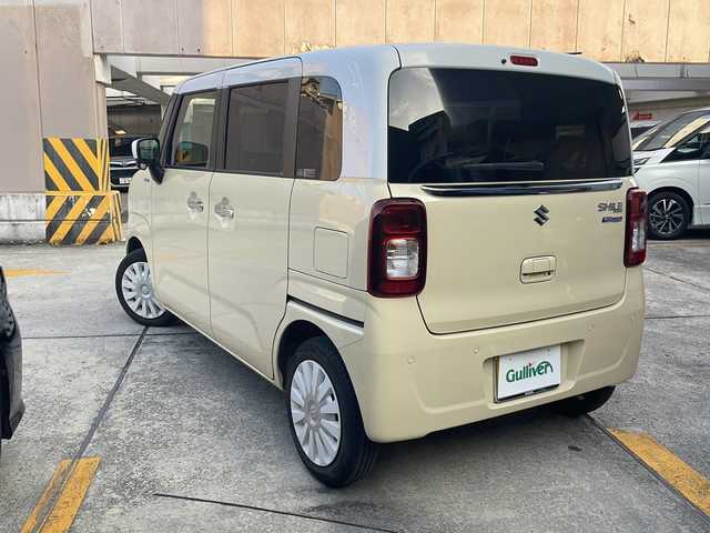 スズキ ワゴンＲ スマイル HYBRID S 広島県 2022(令4)年 2.1万km シフォンアイボリーメタリック 禁煙車/純正SDナビ/(BT/DVD/CD/USB)/フルセグテレビ/アラウンドビューモニター/レーンキープアシスト/プッシュスタート/コーナーセンサー/アイドリングストップ/純正LEDヘッドライト/オートマチックハイビーム/オートライト/シートヒーター(D)/ベンチシート/ビルトインETC/純正フロアマット/スペアキー/ドラレコ