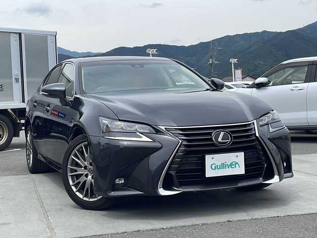 レクサス ＧＳ 300 バージョンL 山梨県 2019(令1)年 2.1万km ダークグレーマイカ ワンオーナー/バックカメラ/ETC/サンルーフ/アイドリングストップ/三眼LEDヘッドライト/Bluetooth再生/メモリ付きパワーシート/全席シートヒーター/ベンチレーション/ブラインドスポットモニター　/電動リアゲート　/スマートキー/衝突軽減装置/レザーシート/フルセグ/クリアランスソナー
