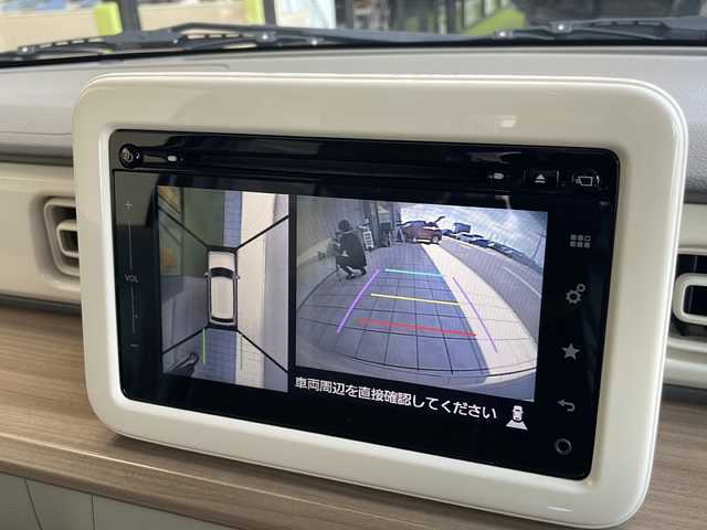 スズキ ラパン X 愛知県 2016(平28)年 6.5万km フォーンベージュメタリック/ホワイト2トーンルーフ 衝突被害軽減ブレーキ/純正７インチディスプレイオーディオ（ナビあり）/全方位カメラ/シートヒーター/フルセグTV/Bluetooth/バックカメラ/純正アルミホイール/キセノンヘッドライト/オートライト/ステアリングスイッチ/スマートキー/プッシュスタート