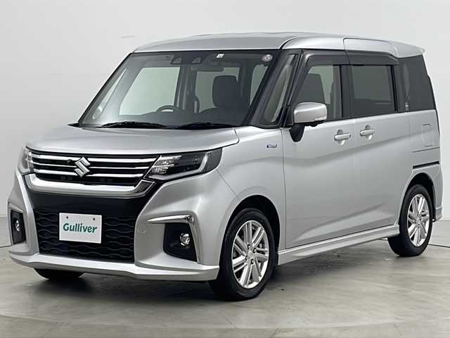 スズキ ソリオ HV MZ 道央・札幌 2022(令4)年 2万km スターシルバーメタリック ・4WD/・寒冷地仕様/・純正ナビTV/BT/USB/CD/DVD/・apple carplay/・Android Auto/・全方位モニター/・両側パワースライドドア/・純正15インチアルミホイール/・スズキセーフティサポート/・デュアルカメラブレーキサポート/・誤発進抑制機能/・車線逸脱警報機能/・ふらつき警報機能/・コーナーセンサー/・オートライト/・アダプティクルーズコントロール/・カラーヘッドアップディスプレイ/・D/Nシートヒーター /・革巻きステアリング/・社外AW付き冬タイヤ積込/・フルフラットシート/・ETC