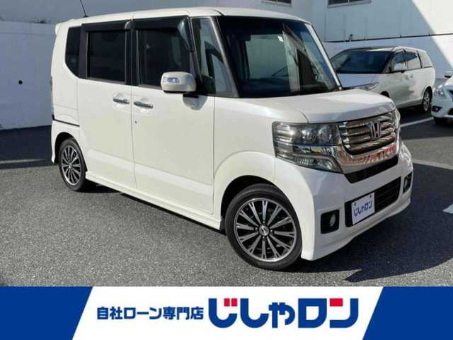 ホンダ Ｎ ＢＯＸ カスタム G ターボ Aパッケージ 千葉県 2014(平26)年 10.2万km プレミアムホワイトパール (株)IDOMが運営する【じしゃロン八千代店】の自社ローン専用車両になります。こちらは現金またはオートローンご利用時の価格です。自社ローンご希望の方は別途その旨お申付け下さい/両側パワースライドドア/純正ナビ/バックカメラ