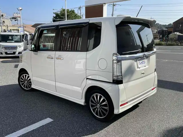 ホンダ Ｎ ＢＯＸ カスタム G ターボ Aパッケージ 千葉県 2014(平26)年 10.2万km プレミアムホワイトパール (株)IDOMが運営する【じしゃロン八千代店】の自社ローン専用車両になります。こちらは現金またはオートローンご利用時の価格です。自社ローンご希望の方は別途その旨お申付け下さい/両側パワースライドドア/純正ナビ/バックカメラ