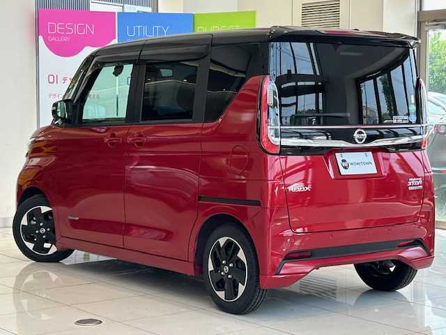 日産 ルークス HWS X プロパイロットED 埼玉県 2021(令3)年 1.2万km スパークリングレッド/ブラック プレミアムグラデーションインテリア/快適パックA/エマージェンシーブレーキ/プロパイロット/純正9インチSDナビ/　　CD/DVD/BT/フルセグ/アラウンドビューモニター/両側パワースライドドア/レーダークルーズコントロール/LEDオートライト/ハーフレザーシート/純正14インチアルミホイール/ステアリングスイッチ/アイドリングストップ/スマートキー2本/禁煙車