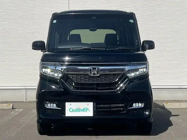 ホンダ Ｎ ＢＯＸ カスタム G EX ホンダセンシング 秋田県 2017(平29)年 7.9万km クリスタルブラックパール ４WD/安全運転支援システムホンダセンシング/衝突軽減ブレーキ/片側パワースライドドア/LEDヘッドライト/純正メモリナビ（DVD/CD再生可能）/フルセグ/バックカメラ/ホンダ純正14インチアルミ（夏タイヤ装着）/スマートキー/アイドリングストップ/プッシュスタート/アダプティブ・クルーズコントロール追従走行有/コーナーセンサー/オートマチックハイビーム/レーンキープアシスト/ステアリングスイッチ/前席シートヒーター/ビルトインETC/純正フロアマット/社外ドアバイザー/オートライト/オートエアコン/パワーステアリング/パワーウィンドウ/横滑り防止/盗難防止装置/寒冷地仕様/電動格納ウィンカーミラー/キーレスエントリー/保証書/取扱説明書/記録簿/スペアキー２本以上有