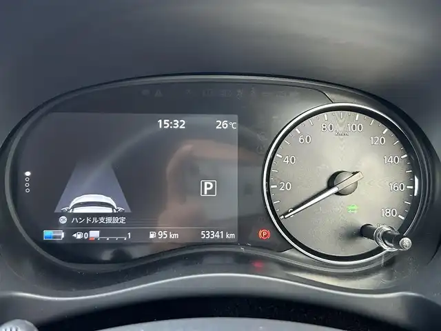 日産 キックス X ツートーンインテリアED 島根県 2021(令3)年 5.4万km ブリリアントホワイトパール/ピュアブラック 2トーン 登録時走行距離53340km/プロパイロット/純正SDナビ【CD/DVD/Bluetooth】/フルセグテレビ/アラウンドビューモニター/衝突軽減ブレーキ/レーダークルーズコントロール/レーンキープアシススト/デジタルインナーミラー/プッシュスタート/インテリジェントキー（スペアインテリジェント×１）/ステアリングスイッチ/前席シートヒーター/ハンドルヒーター/ETC/純正17インチAW