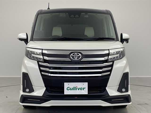 トヨタ ルーミー カスタムG 茨城県 2022(令4)年 4.2万km ブラックマイカメタリック/パールホワイト2トーン 純正９型ディスプレイオーディオ　パノラミックビューモニター　フルセグＴＶ　衝突軽減ブレーキ　両側電動スライドドア　シートヒーター　追従クルコン　ＥＴＣ２．０　クリアランスソナー　ドライブレコーダー