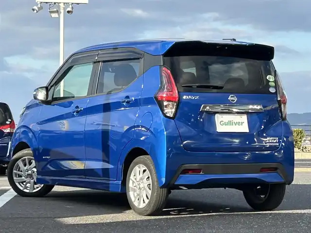 日産 デイズ HWS X プロパイロットED 島根県 2019(平31)年 2.2万km オーシャンブルーP 登録時走行距離21039km/純正9インチナビ/Bluetooth/AM/FM/CD/DVD/フルセグテレビ/全周囲カメラ/バックカメラ/フロントカメラ/サイドカメラ/アイドリングストップ/プロパイロット/レーダークルーズコントロール/レーンキープアシスト/横滑り防止装置/衝突被害軽減ブレーキ/純正フロアマット/純正14インチアルミホイール/前後コーナーセンサー/ドアバイザー/LEDヘッドライト/フォグランプ/禁煙車