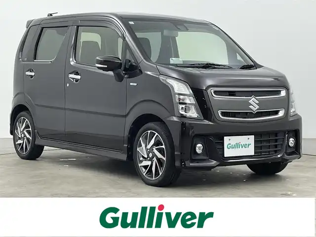 スズキ ワゴンＲ 大分県 2019(令1)年 1.9万km アーバンブラウンパールメタリック 社外ナビ/（フルセグ/Bluetooth/CD/DVD)/衝突軽減ブレーキ/レーンアラート/全方位カメラ/ヘッドアップディスプレイ/シートヒーター/オートライト/ステアリングスイッチ/プッシュスタート・スマートキー/革巻きステアリング