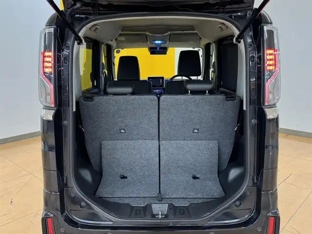 スズキ スペーシア カスタム HYBRID XS ターボ 群馬県 2021(令3)年 9万km ブルーイッシュブラックパール3 スズキセーフティサポート/・デュアルカメラブレーキサポート/・誤発進抑制機能/・後退時ブレーキサポート/・後方誤発進抑制機能/・車線逸脱警報機能/・ふらつき警報機能/・標識認識機能/・先行車発進お知らせ機能/・ハイビームアシスト/・すれ違い支援機能/・アダプティブクルーズコントロール/純正ナビ/　フルセグ/BT/CD/DVD/両側パワースライドドア/シートヒーター/ハーフレザーシート/LEDヘッドライト/フォグランプ/パドルシフト/ステアリングスイッチ/プッシュスタート/スマートキー/純正15インチAW