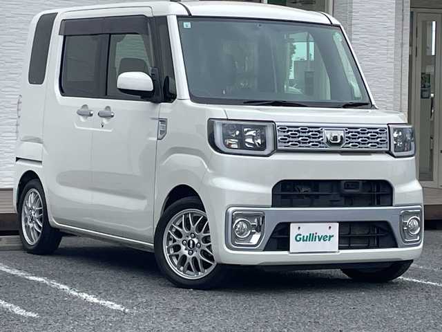 ダイハツ ウェイク G SA 千葉県 2015(平27)年 1.8万km パールホワイトⅢ 8型ナビ　フリップダウンモニター　両側パワースライドドア　ETC　バックカメラ　BT　USB　HDMI　スマアシ/　BBS15AW　HID　オートライト　スマートキー　プッシュスタート　フロアマット