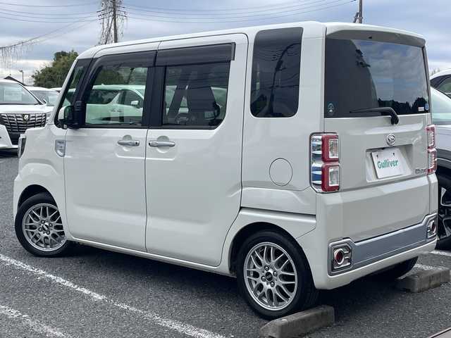 ダイハツ ウェイク G SA 千葉県 2015(平27)年 1.8万km パールホワイトⅢ 8型ナビ　フリップダウンモニター　両側パワースライドドア　ETC　バックカメラ　BT　USB　HDMI　スマアシ/　BBS15AW　HID　オートライト　スマートキー　プッシュスタート　フロアマット