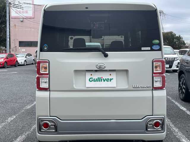 ダイハツ ウェイク G SA 千葉県 2015(平27)年 1.8万km パールホワイトⅢ 8型ナビ　フリップダウンモニター　両側パワースライドドア　ETC　バックカメラ　BT　USB　HDMI　スマアシ/　BBS15AW　HID　オートライト　スマートキー　プッシュスタート　フロアマット