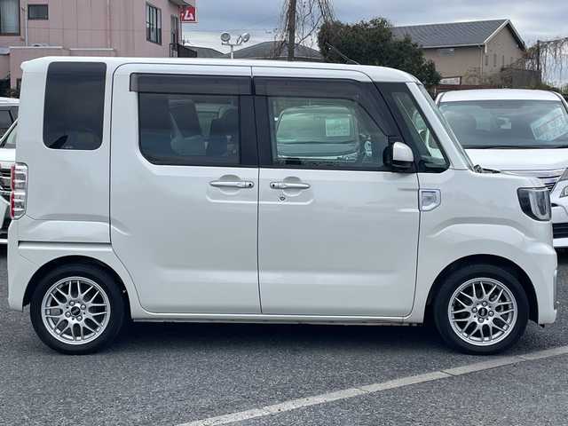 ダイハツ ウェイク G SA 千葉県 2015(平27)年 1.8万km パールホワイトⅢ 8型ナビ　フリップダウンモニター　両側パワースライドドア　ETC　バックカメラ　BT　USB　HDMI　スマアシ/　BBS15AW　HID　オートライト　スマートキー　プッシュスタート　フロアマット