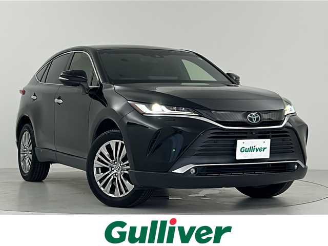 トヨタ ハリアー ハイブリッド Z レザーパッケージ 大阪府 2021(令3)年 4.7万km ブラック トヨタセーフティセンス/　・プリクラッシュセーフティ/　・レーントレーシングアシスト/　・オートマチックハイビーム/　・レーダークルーズコントロール/JBLプレミアムサウンド/純正メモリナビ/　　USB/BT/フルセグTV/パノラミックビューモニター/パワーバックドア/LEDオートライト/フォグランプ/合皮レザーシート/パワーシート/シートヒーター/エアシート/純正19インチアルミホイール/ヘッドアップディスプレイ/ブラインドスポットモニター/ステアリングヒーター/クリアランスソナー/スマートキー/ビルトインETC2.0