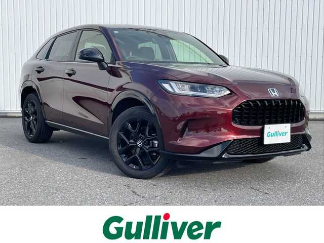 ホンダ ＺＲ－Ｖ ハイブリッド e:HEV Z ブラックスタイル 滋賀県 2024(令6)年 0.1万km ワイン BOSE/純正ナビ9型/・Bluetooth/・フルセグ/全方位カメラ/LED/置くだけ充電/オートリトラミラー/HOLDブレーキ/シートヒーター/レザーステアリングリモコン/ステアリングヒーター/パドルシフト/ワンタッチウインカー/ブラインドスポット/踏み間違い軽減システム/パーキングセンサー/衝突軽減ブレーキ/レーンキープアシスト/レーダークルーズコントロール/車線逸脱制御/メモリシート