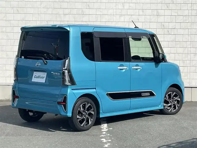 ダイハツ タント カスタム X スタイルセレクション 愛知県 2021(令3)年 1万km ターコイズブルーマイカメタリック ・純正7インチメモリーナビ/・フルセグテレビ/・CD/DVD再生機能/・Bluetooth/USB接続機能/・バックカメラ/・ベンチシート/・ロングスライド機能/・両側電動スライドドア/・予約ドア機能/・純正フロアマット/・純正LEDヘッドライト/・オートマチックハイビーム/・コーナーセンサー/・衝突軽減ブレーキ/・レーンキープアシスト/・充電用USBポート/・スマートキー/・プッシュスタート/・オートエアコン/・アイドリングストップ