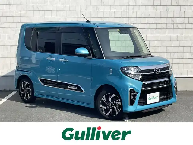 ダイハツ タント カスタム X スタイルセレクション 愛知県 2021(令3)年 1万km ターコイズブルーマイカメタリック ・純正7インチメモリーナビ/・フルセグテレビ/・CD/DVD再生機能/・Bluetooth/USB接続機能/・バックカメラ/・ベンチシート/・ロングスライド機能/・両側電動スライドドア/・予約ドア機能/・純正フロアマット/・純正LEDヘッドライト/・オートマチックハイビーム/・コーナーセンサー/・衝突軽減ブレーキ/・レーンキープアシスト/・充電用USBポート/・スマートキー/・プッシュスタート/・オートエアコン/・アイドリングストップ