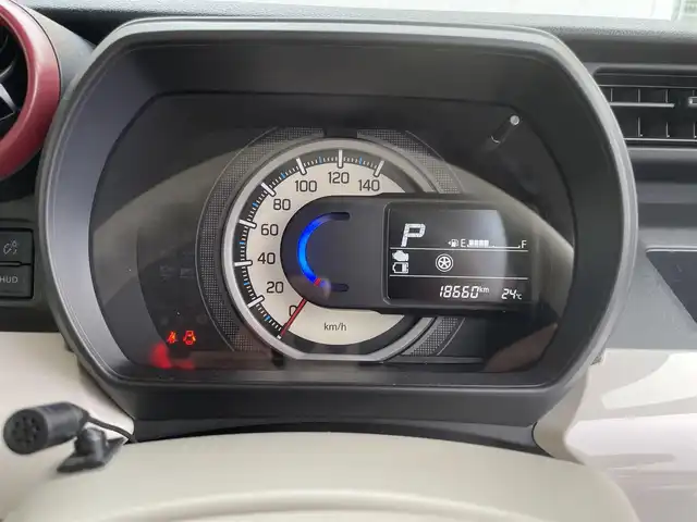 スズキ スペーシア HYBRID X 和歌山県 2021(令3)年 1.9万km オフブルーメタリック/ホワイト2トーン ワンオーナー/社外メモリーナビ・フルセグTV/　CD・DVD・Bluetooth/全方位カメラ/両側パワースライドドア/ACC/HUD/パーキングセンサー/LKA/LEDヘッドライト/運転席シートヒーター/スマートキー/ETC/保証書/取扱説明書
