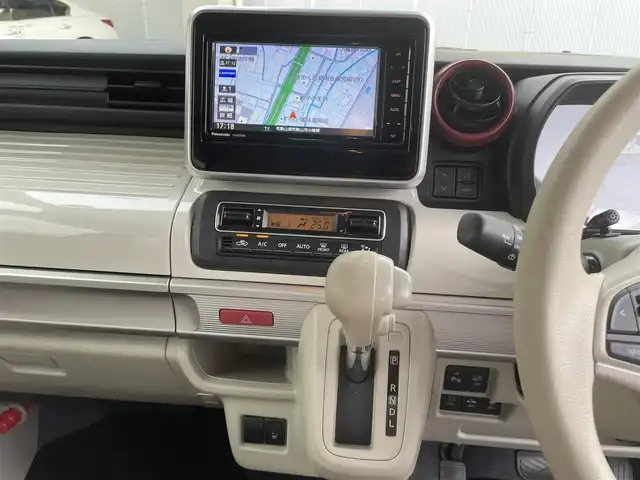 スズキ スペーシア HYBRID X 和歌山県 2021(令3)年 1.9万km オフブルーメタリック/ホワイト2トーン ワンオーナー/社外メモリーナビ・フルセグTV/　CD・DVD・Bluetooth/全方位カメラ/両側パワースライドドア/ACC/HUD/パーキングセンサー/LKA/LEDヘッドライト/運転席シートヒーター/スマートキー/ETC/保証書/取扱説明書