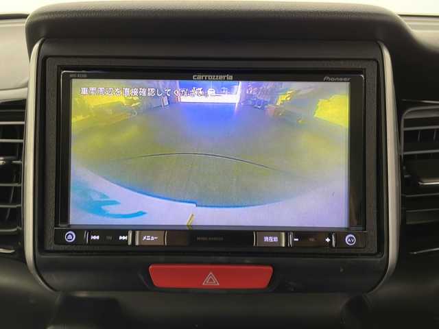 ホンダ Ｎ ＢＯＸ カスタム G Lパッケージ 長野県 2016(平28)年 4.1万km プレミアムホワイトパールⅡ 社外メモリナビ（型番：AVIC-RZ300）/（ワンセグTV＆CD＆DVD＆FM・AM）/ビルトインETC/ドライブレコーダー（前後）/横滑り防止装置/プッシュスタート/片側パワースライドドア/シートバックテーブル/後席ロールサンシェード/純正フロアマット/オートライト/ドアバイザー/14インチ純正アルミホイール/スマートキー/保証書/取扱説明書