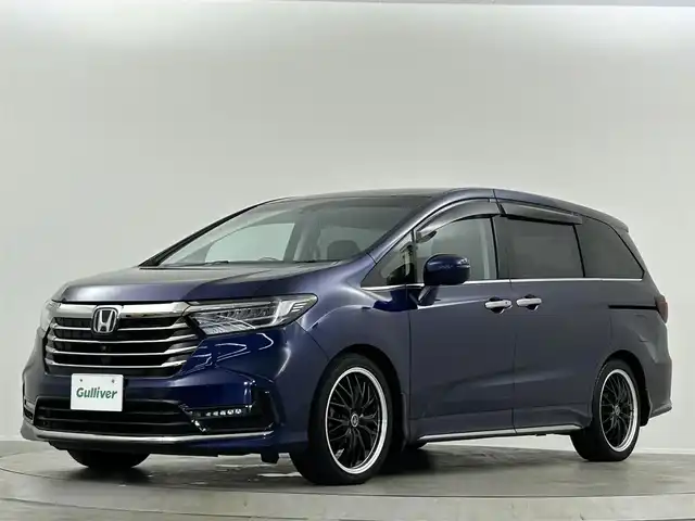 ホンダ オデッセイ アブソルート 埼玉県 2020(令2)年 3.7万km オブシダンブルーパール ホンダセンシング　純正１０インチナビ　マルチビューカメラ　フルセグＴＶ　Ｂｌｕｅｔｏｏｔｈ　スマートパーキングアシスト　両側パワースライドドア　オットマン　ブラックハーフレザーシート　ビルトインＥＴＣ