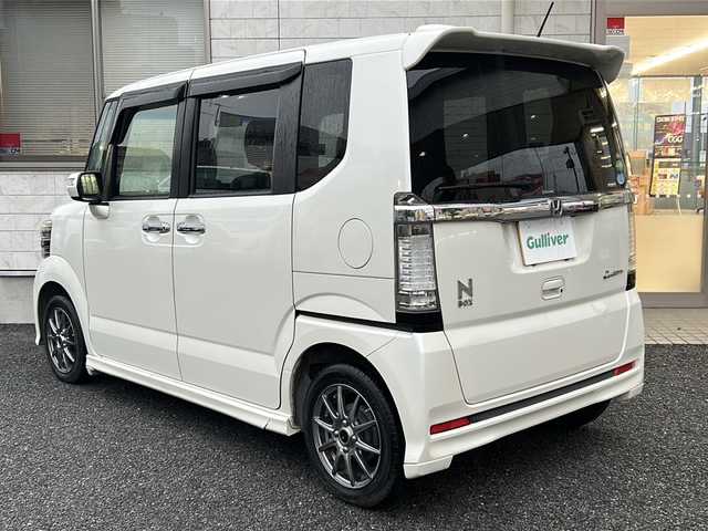 ホンダ Ｎ ＢＯＸ カスタム G 埼玉県 2013(平25)年 11.2万km プレミアムホワイトパール ＥＴＣ　/バックカメラ　/両側Ｐスライドドア　/純オーディオ　/横滑り防止　/ステアリングスイッチ　/ベンチシート　/保証書　/取扱説明書