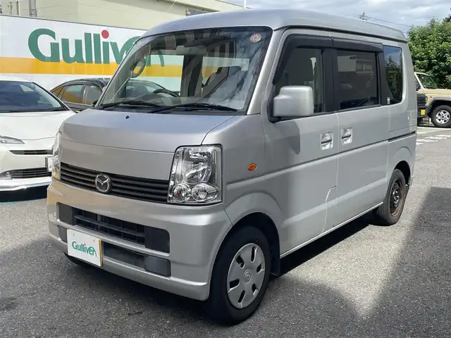 マツダ スクラム ワゴン PXターボ 静岡県 2007(平19)年 8万km シルキーシルバーメタリック ワンオーナー/純正CDデッキ/前後ドライブレコーダー/左後イージークローザー/スペアキー/ヘッドライトレベライザー/保証書/取扱説明書/H22/24/26/28/30/       R2/4/5/6点検記録簿有